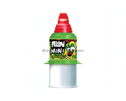 Pelon Mini Tamarindo candy container, a bulk Mexican candy with sweet, spicy tamarind flavor covered in chili and sugar.