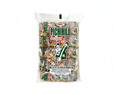 Pichirilo Pumpkin Seeds package, a tasty Mexican snack delight rich in protein and healthy fats.