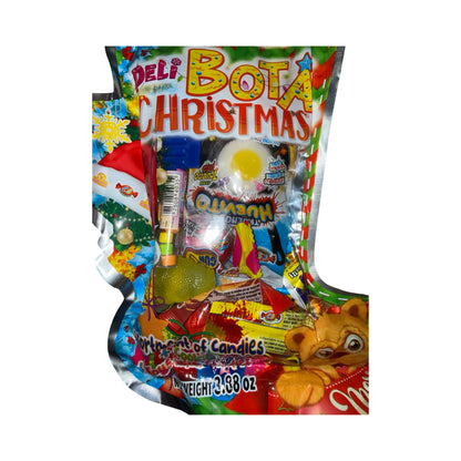 Deli Bota Navidena Surtido de Dulces Mix, Assortment of Cookies, Candies, and Toy (3.88 Oz)
