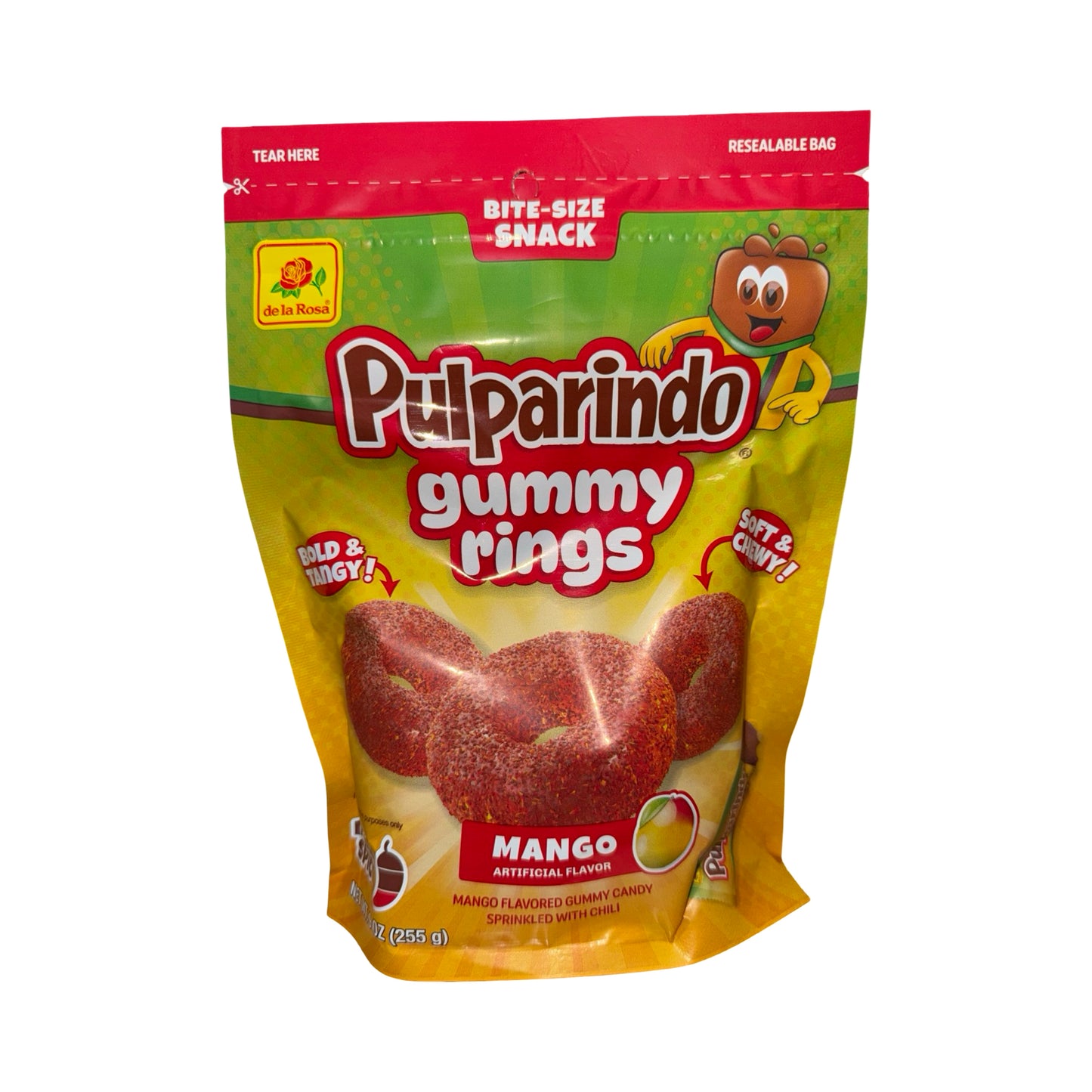 Pulparindo Mango Gummy Ring Mexican Candy (9 Oz)