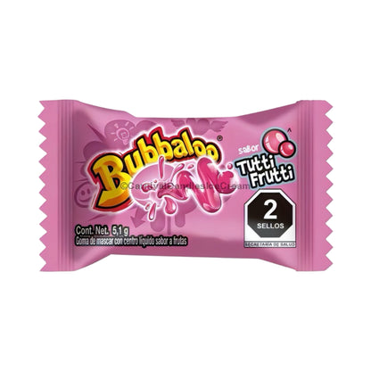 Bubbaloo Mix Flavor Chewing Gum (70 Count) Strawberry, Banana, Tutti Frutti and Blue Raspberry