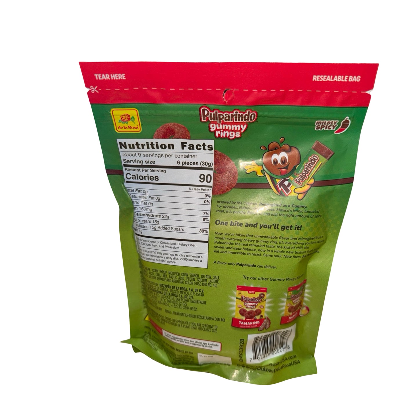 Pulparindo Watermelon Gummy Ring Mexican Candy (9 Oz)