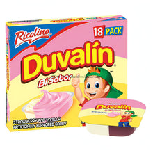 Ricolino Duvalin Vanilla-Strawberry 18 pack, a delicious bulk Mexican candy with creamy flavors.