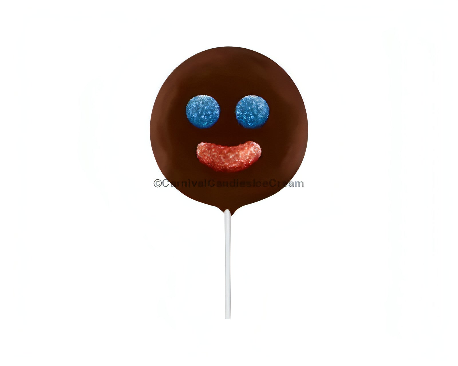 Ricolino Mini Paleta Payaso marshmallow lollipop with chocolate and gummies, perfect bulk Mexican candy treat.