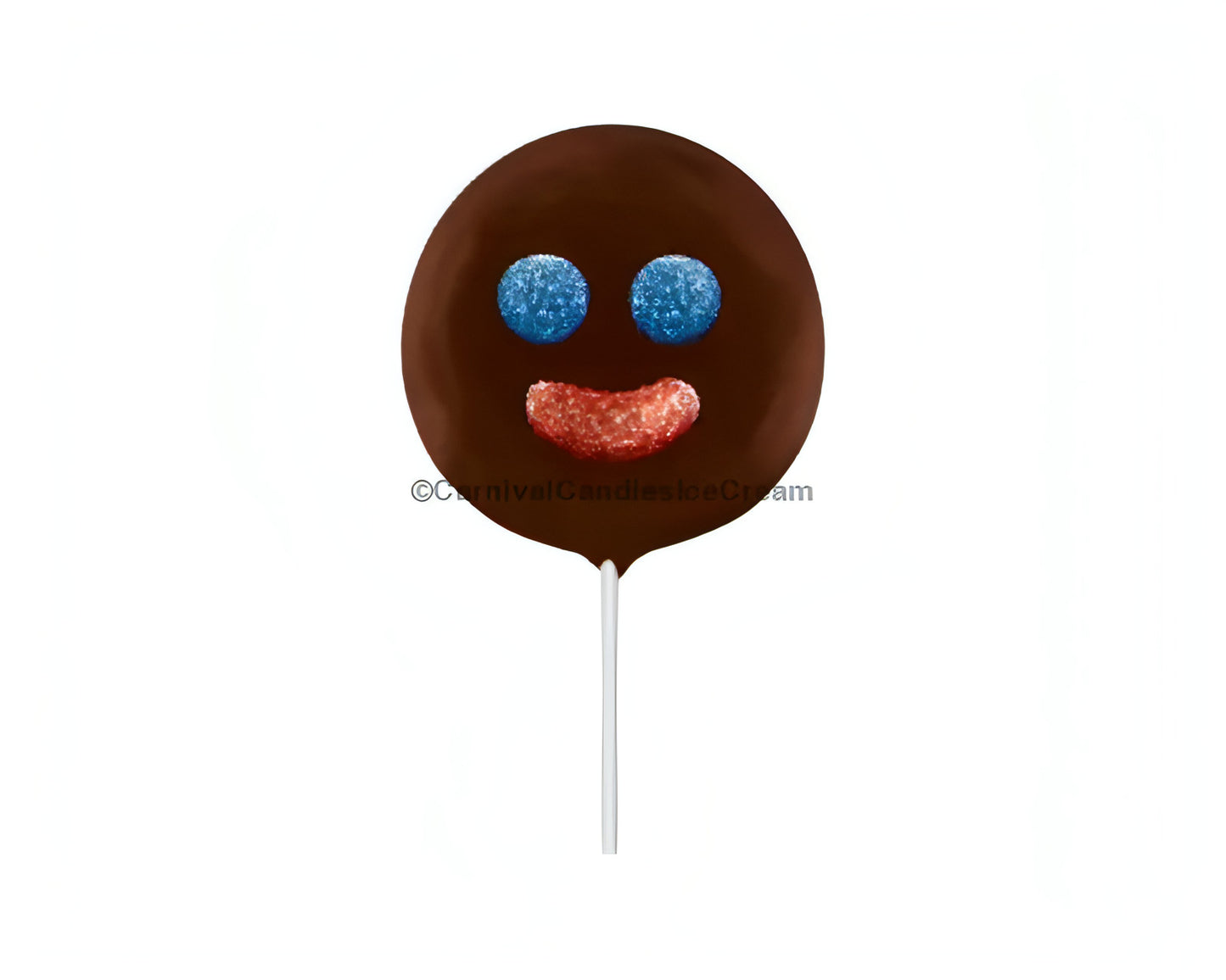 Ricolino Paleta Payaso marshmallow lollipop with chocolate and gummies, perfect bulk Mexican candy treat.