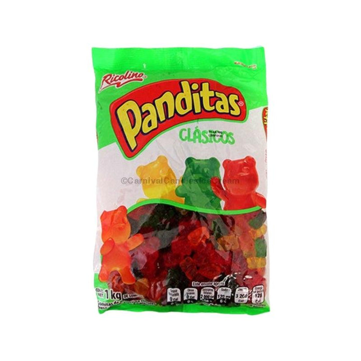Ricolino Panditas Clasicos (Gummy Bears) 1 Kg Fruit Flavor