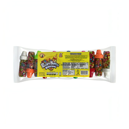 Colorful Safari Baby Bottles Gum pack containing 12 miniature bottles of bulk Mexican candy.