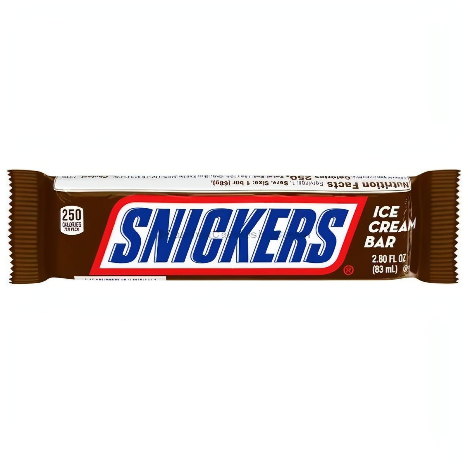 Snickers Ice Cream Bar packaging, available for local pick-up only. Ideal for bulk ice cream purchases.