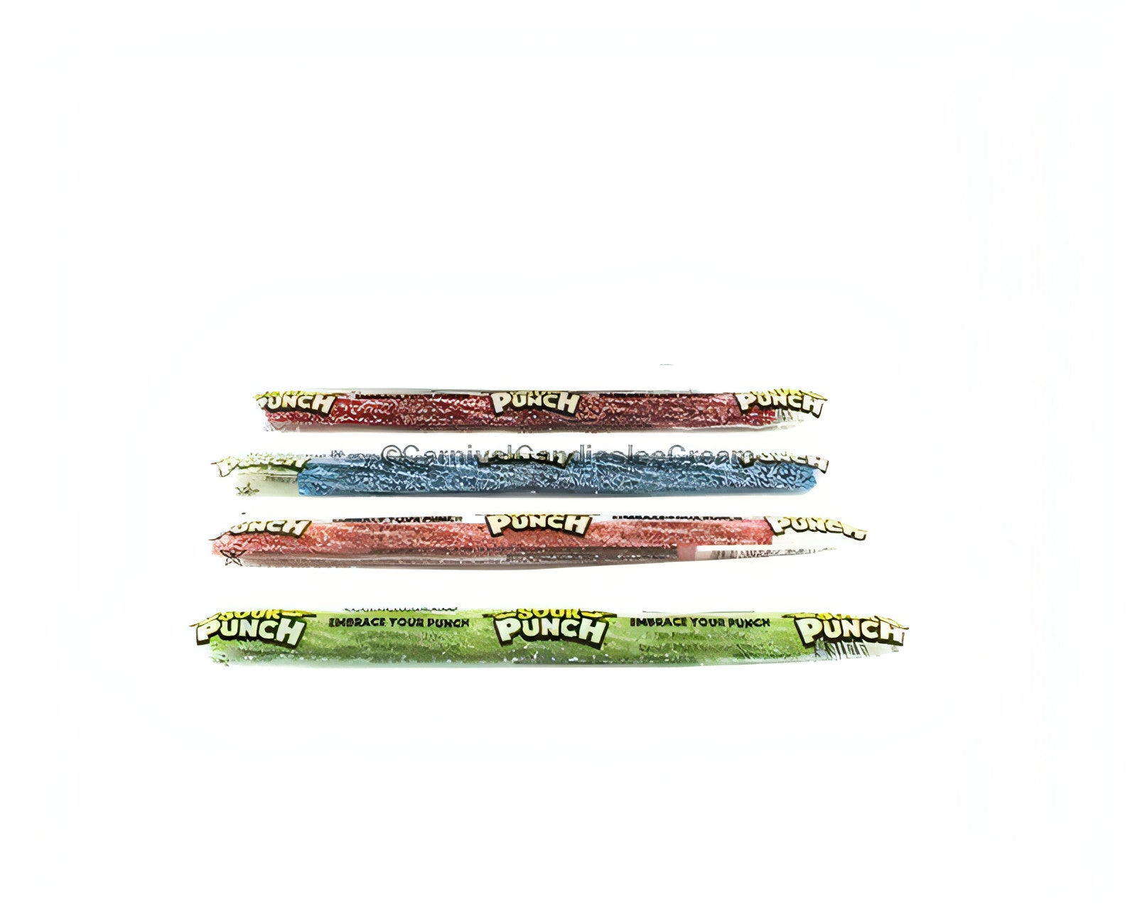 Sour Punch Twists in strawberry, blue raspberry, and green apple flavors, perfect for bulk American candy lovers.