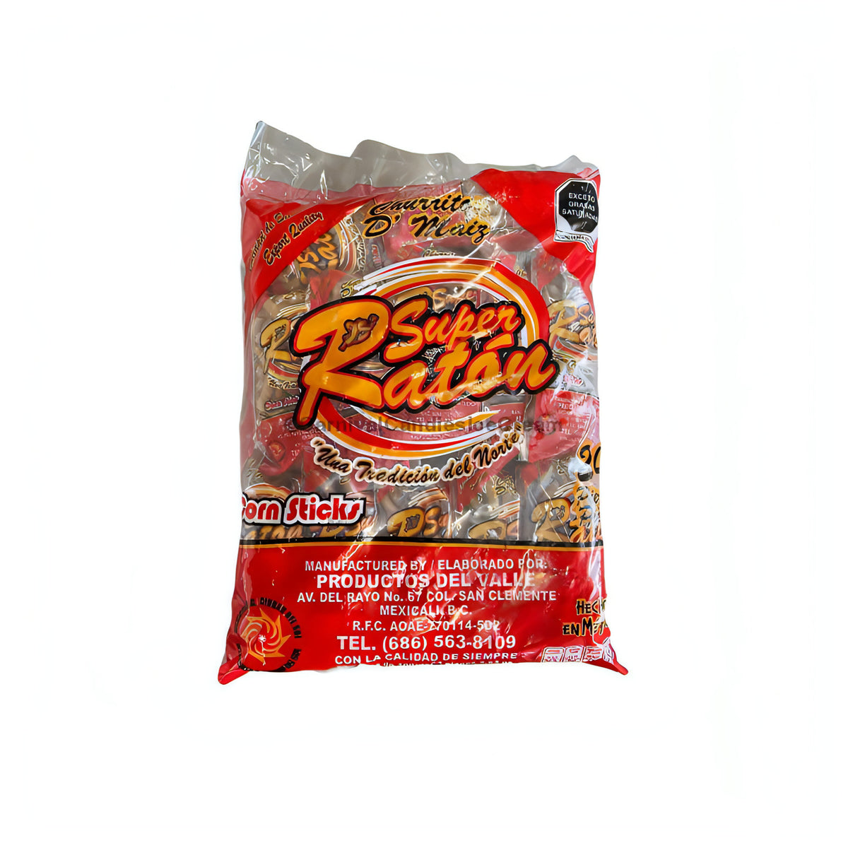 Super Raton Snack Super Raton Churritos (24 Count)- Bulk Snacks – Carnival Candies & Ice ...