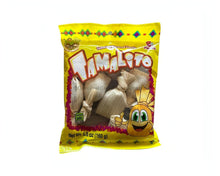 Tamalito tamarind-flavored candy 8 count, sweet and tangy bulk Mexican candy in vibrant yellow packaging.