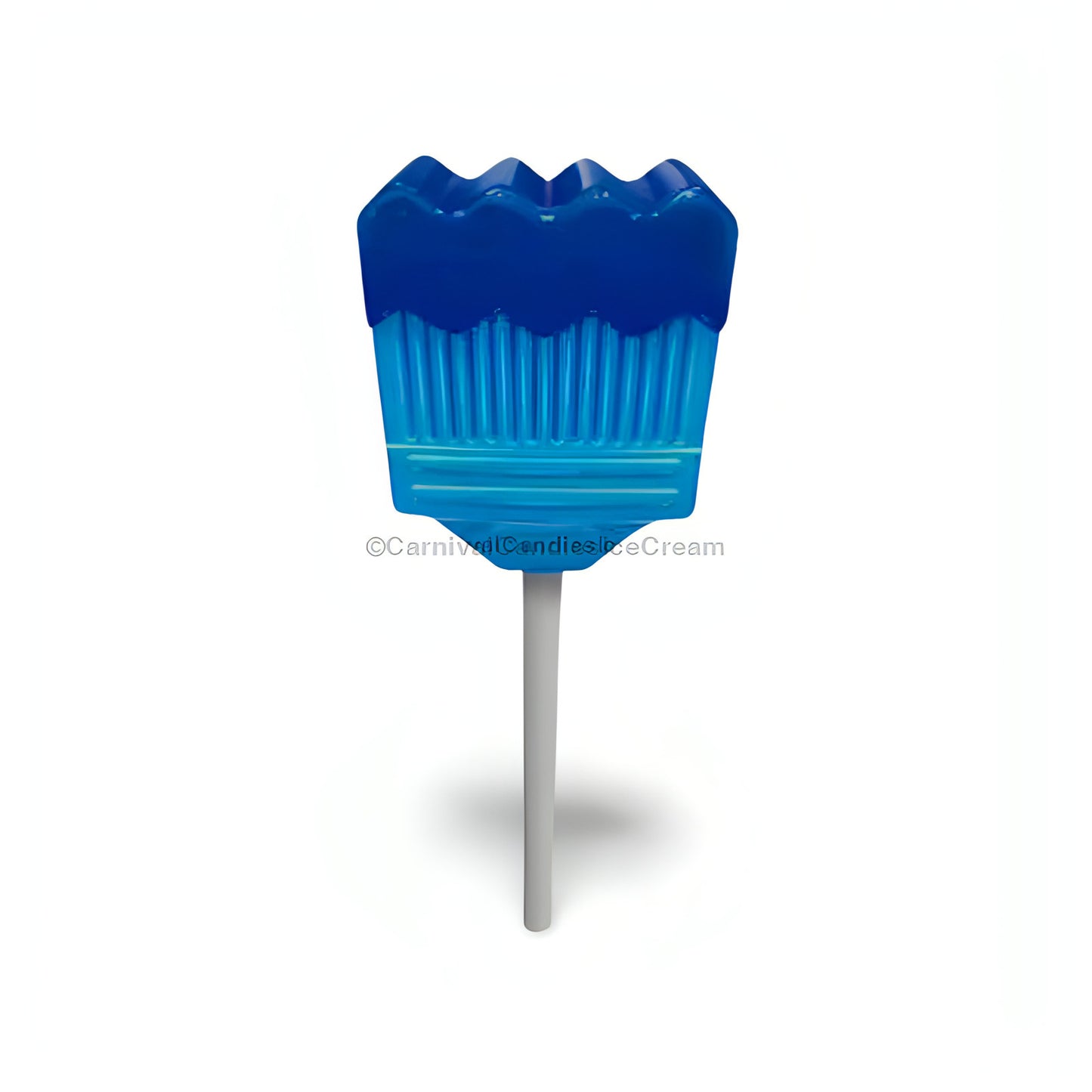 Vero Pinta Azul Strawberry/Raspberry Mexican candy lollipop with blue design, pack of 40 for sweet, fruity flavor.