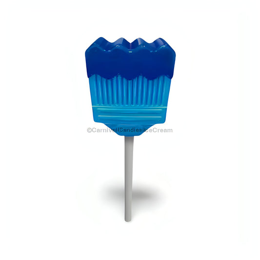 Vero Pinta Azul Strawberry/Raspberry Mexican candy lollipop with blue design, pack of 40 for sweet, fruity flavor.